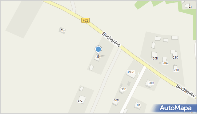 Bocheniec, Bocheniec, 36I, mapa Bocheniec