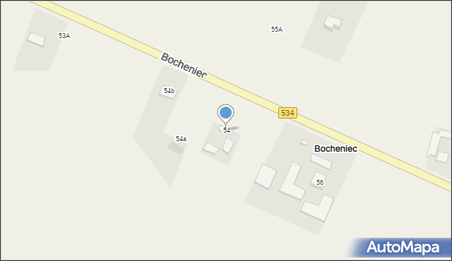 Bocheniec, Bocheniec, 54, mapa Bocheniec