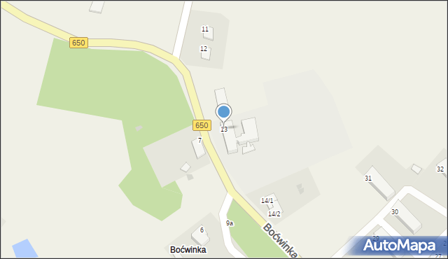 Boćwinka, Boćwinka, 13, mapa Boćwinka