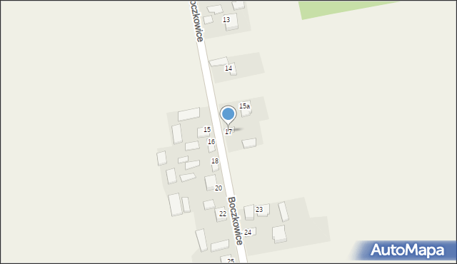 Boczkowice, Boczkowice, 17, mapa Boczkowice