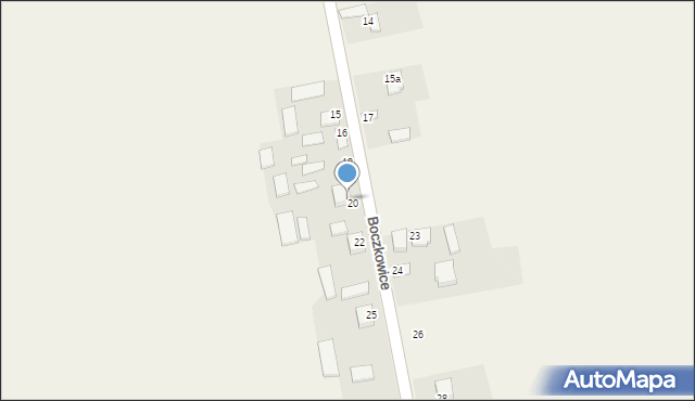 Boczkowice, Boczkowice, 21, mapa Boczkowice
