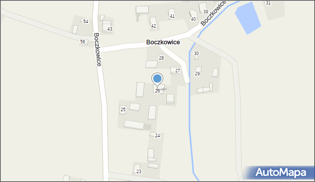 Boczkowice, Boczkowice, 26, mapa Boczkowice