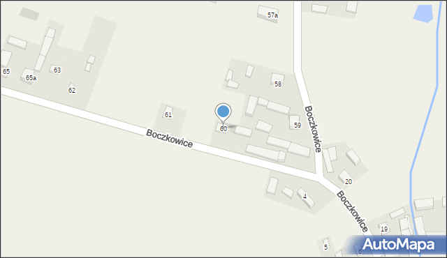 Boczkowice, Boczkowice, 60, mapa Boczkowice