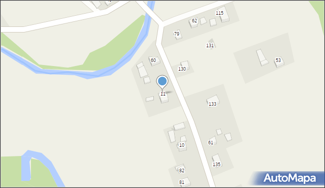 Boczów, Boczów, 11, mapa Boczów