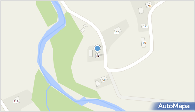 Boczów, Boczów, 14, mapa Boczów