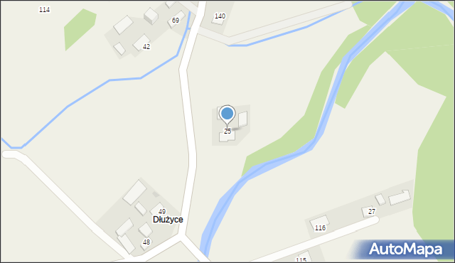 Boczów, Boczów, 25, mapa Boczów