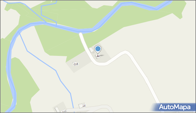 Boczów, Boczów, 44, mapa Boczów