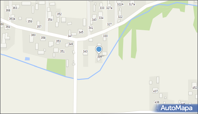 Bodaczów, Bodaczów, 335, mapa Bodaczów