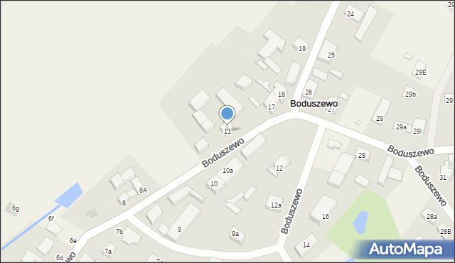 Boduszewo, Boduszewo, 11, mapa Boduszewo