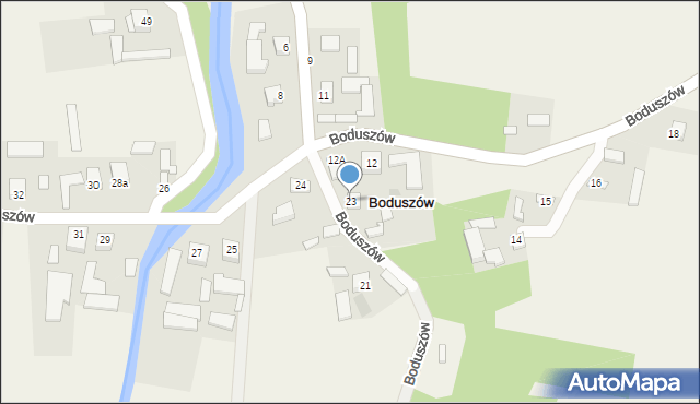 Boduszów, Boduszów, 23, mapa Boduszów