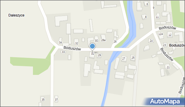 Boduszów, Boduszów, 31, mapa Boduszów