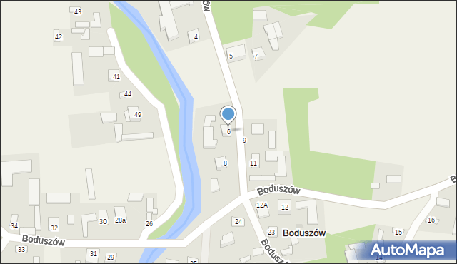 Boduszów, Boduszów, 6, mapa Boduszów