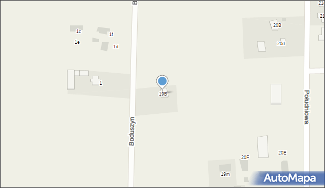 Boduszyn, Boduszyn, 19B, mapa Boduszyn