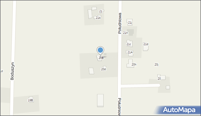 Boduszyn, Boduszyn, 20B, mapa Boduszyn