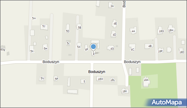 Boduszyn, Boduszyn, 4, mapa Boduszyn