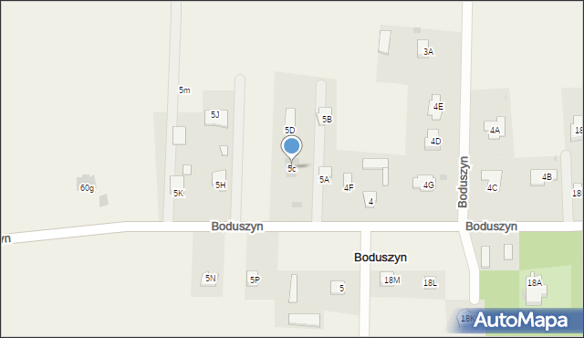 Boduszyn, Boduszyn, 5c, mapa Boduszyn