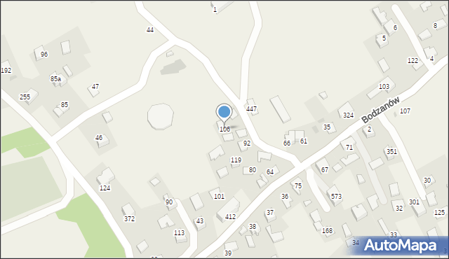 Bodzanów, Bodzanów, 106, mapa Bodzanów