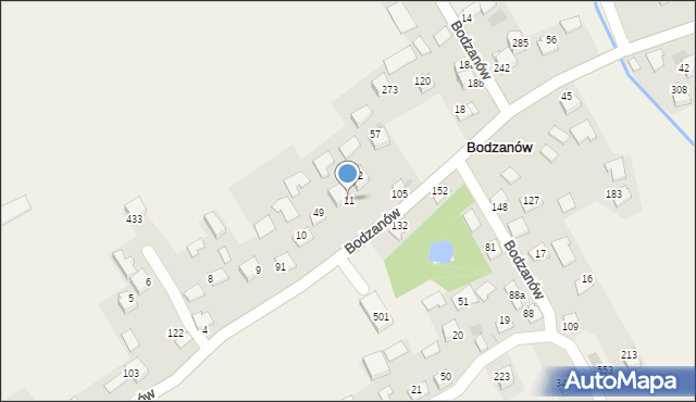 Bodzanów, Bodzanów, 11, mapa Bodzanów