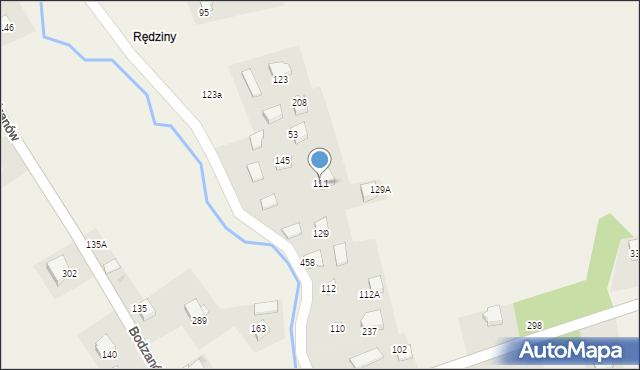 Bodzanów, Bodzanów, 111, mapa Bodzanów
