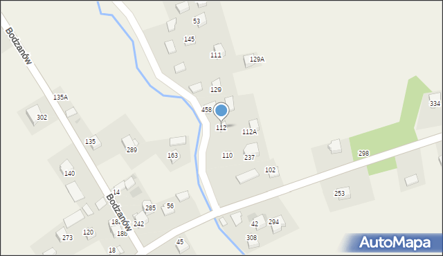 Bodzanów, Bodzanów, 112, mapa Bodzanów