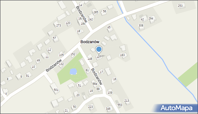 Bodzanów, Bodzanów, 127, mapa Bodzanów