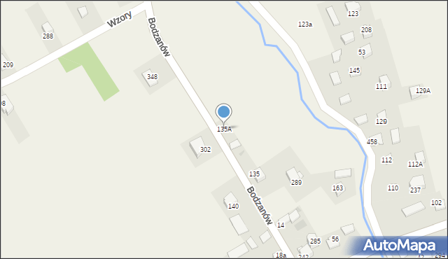 Bodzanów, Bodzanów, 135A, mapa Bodzanów