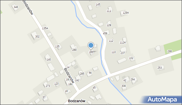 Bodzanów, Bodzanów, 163, mapa Bodzanów