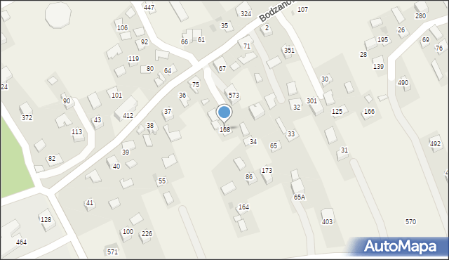 Bodzanów, Bodzanów, 168, mapa Bodzanów