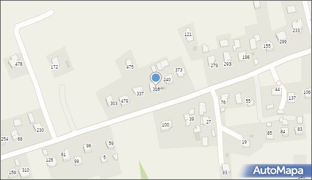 Bodzanów, Bodzanów, 316, mapa Bodzanów