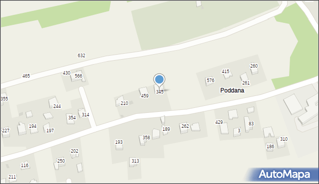 Bodzanów, Bodzanów, 345, mapa Bodzanów