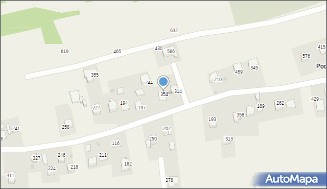 Bodzanów, Bodzanów, 354, mapa Bodzanów