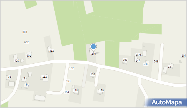 Bodzanów, Bodzanów, 405, mapa Bodzanów