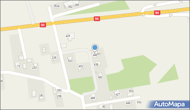 Bodzanów, Bodzanów, 442, mapa Bodzanów