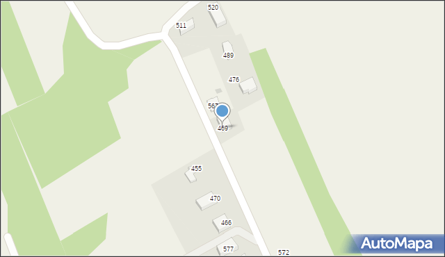 Bodzanów, Bodzanów, 469, mapa Bodzanów