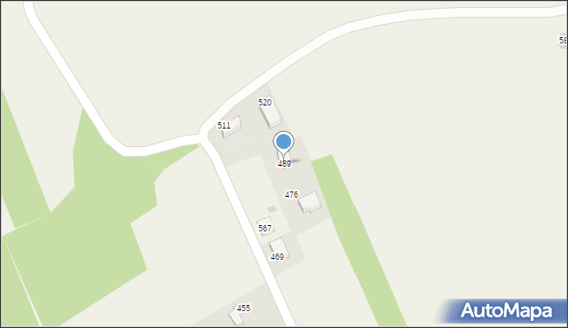 Bodzanów, Bodzanów, 489, mapa Bodzanów