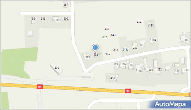 Bodzanów, Bodzanów, 502, mapa Bodzanów
