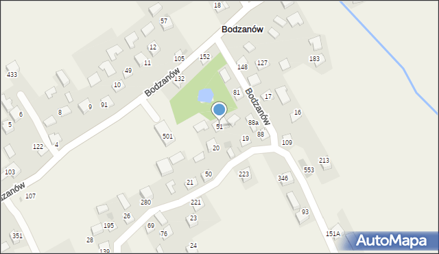 Bodzanów, Bodzanów, 51, mapa Bodzanów