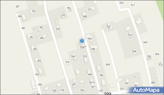 Bodzanów, Bodzanów, 516, mapa Bodzanów