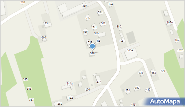 Bodzanów, Bodzanów, 539, mapa Bodzanów