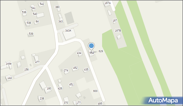 Bodzanów, Bodzanów, 554, mapa Bodzanów