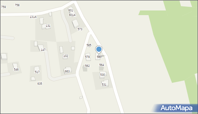 Bodzanów, Bodzanów, 580, mapa Bodzanów