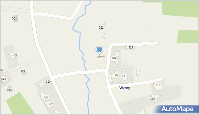 Bodzanów, Bodzanów, 605, mapa Bodzanów