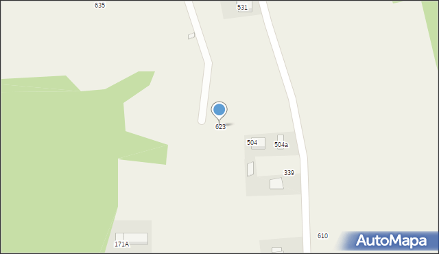 Bodzanów, Bodzanów, 623, mapa Bodzanów