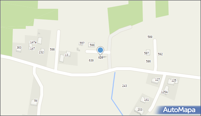 Bodzanów, Bodzanów, 626, mapa Bodzanów