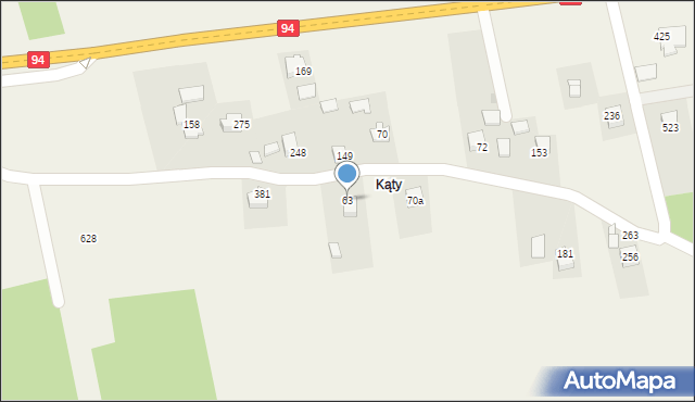 Bodzanów, Bodzanów, 63, mapa Bodzanów