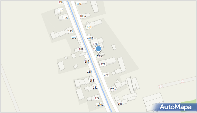 Bodzanów, Bodzanów, 174a, mapa Bodzanów