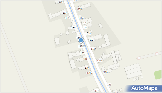 Bodzanów, Bodzanów, 187a, mapa Bodzanów