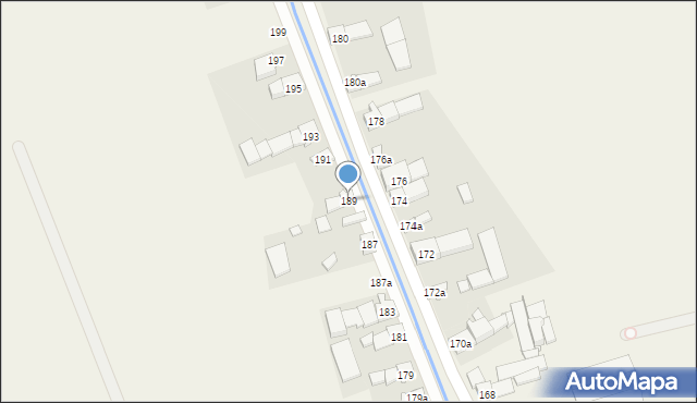 Bodzanów, Bodzanów, 189, mapa Bodzanów