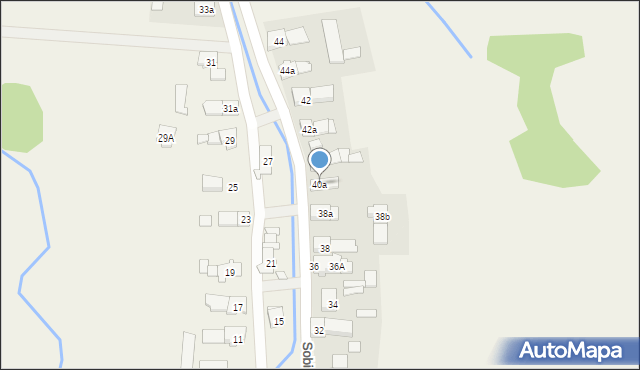Bodzanów, Bodzanów, 40a, mapa Bodzanów