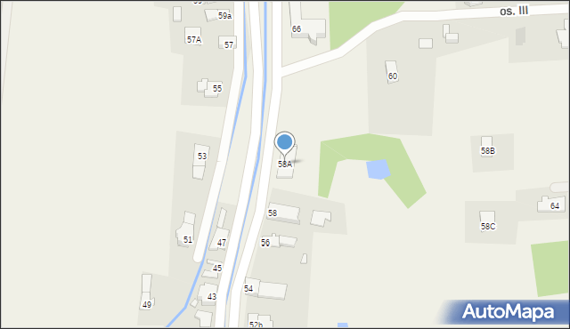 Bodzanów, Bodzanów, 58A, mapa Bodzanów